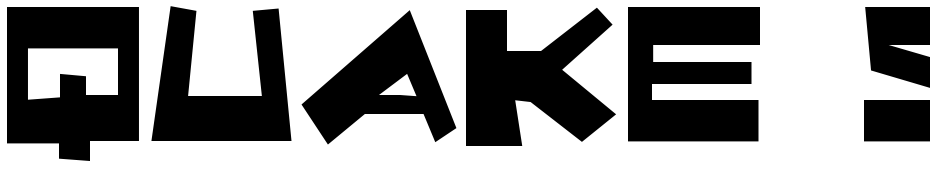Quake & Shake cкачати шрифт безкоштовно